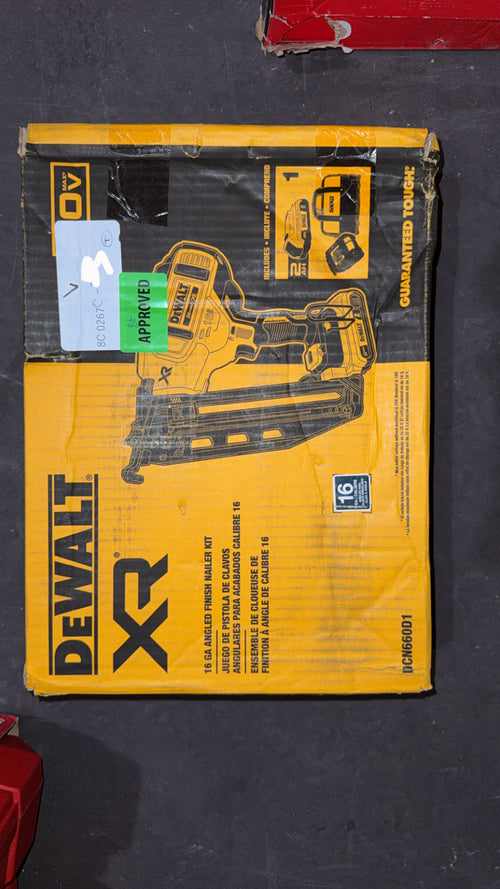 DeWalt 16 GA Angled Finish Nailer Kit