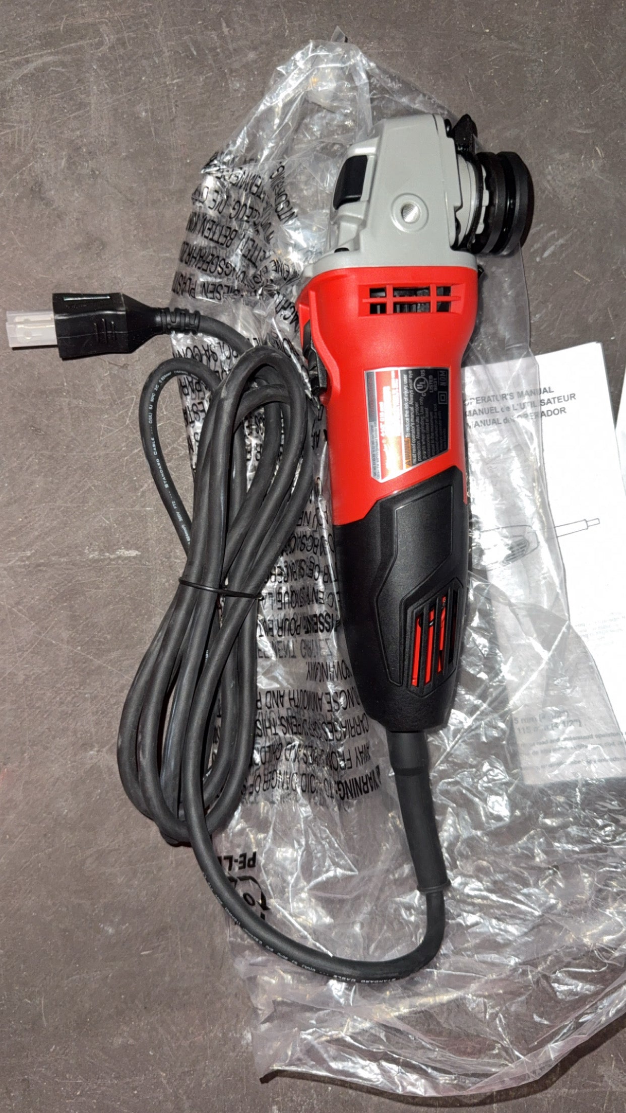 Milwaukee 4-1/2” (115 mm) Small Angle Grinder