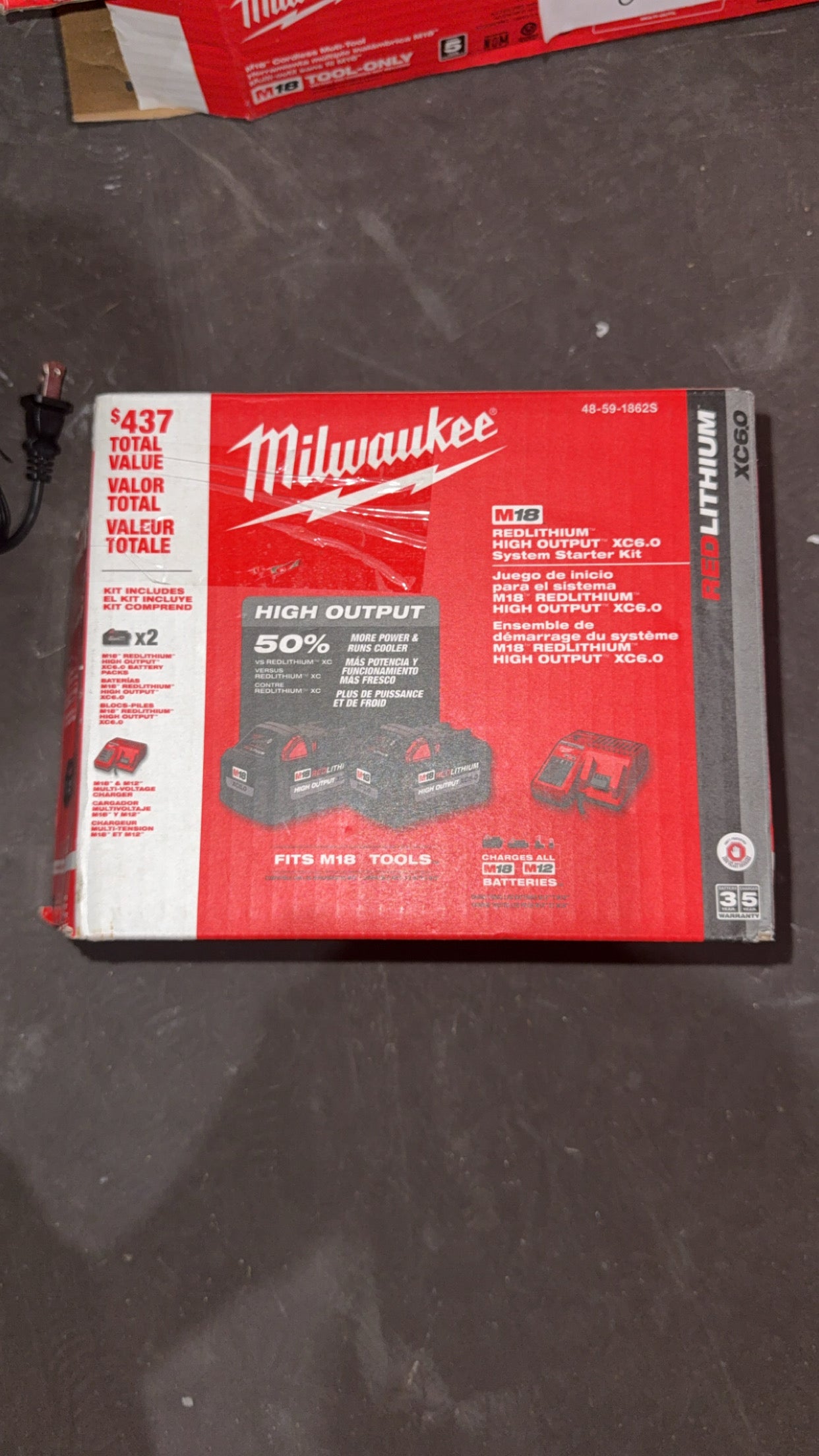 Milwaukee M18 RedLithium HighOutput XC6.0 System Starter Kit