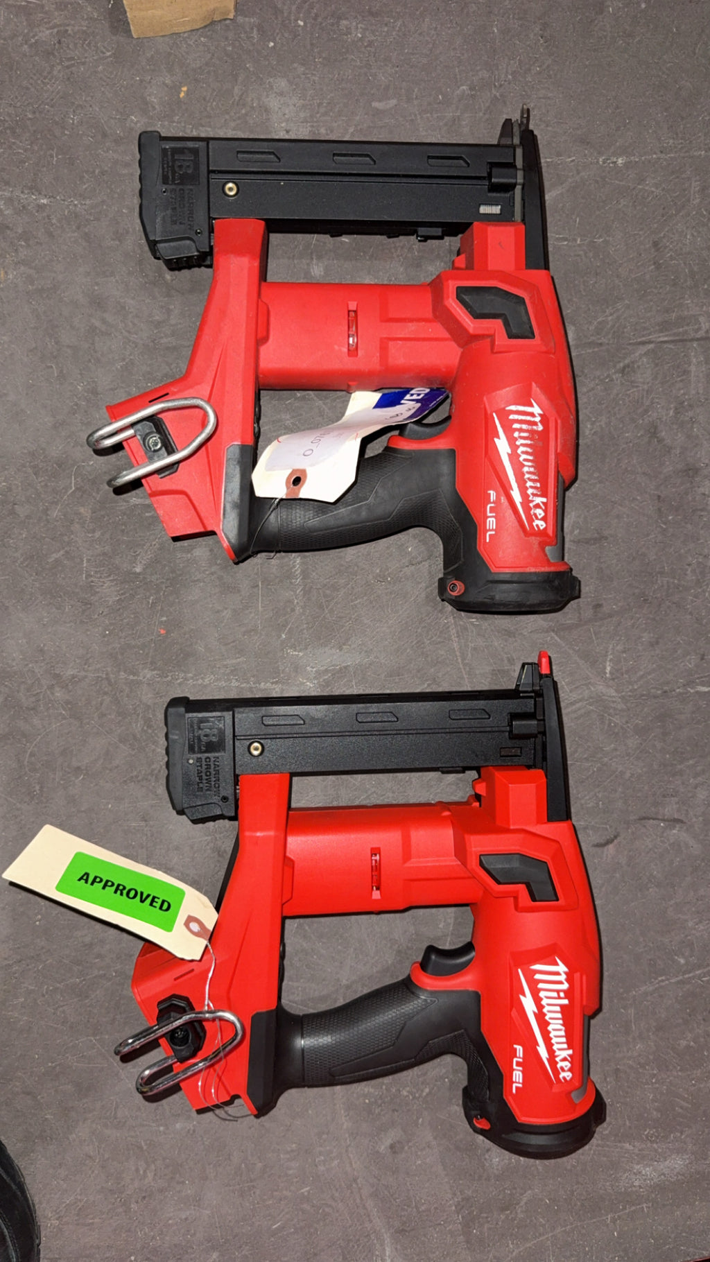 Milwaukee M18 Fuel 18-Volt Lithium Ion Brushless Cordless 18-Gauge 1/4 in. Narrow Crown Stapler (Tool Only)