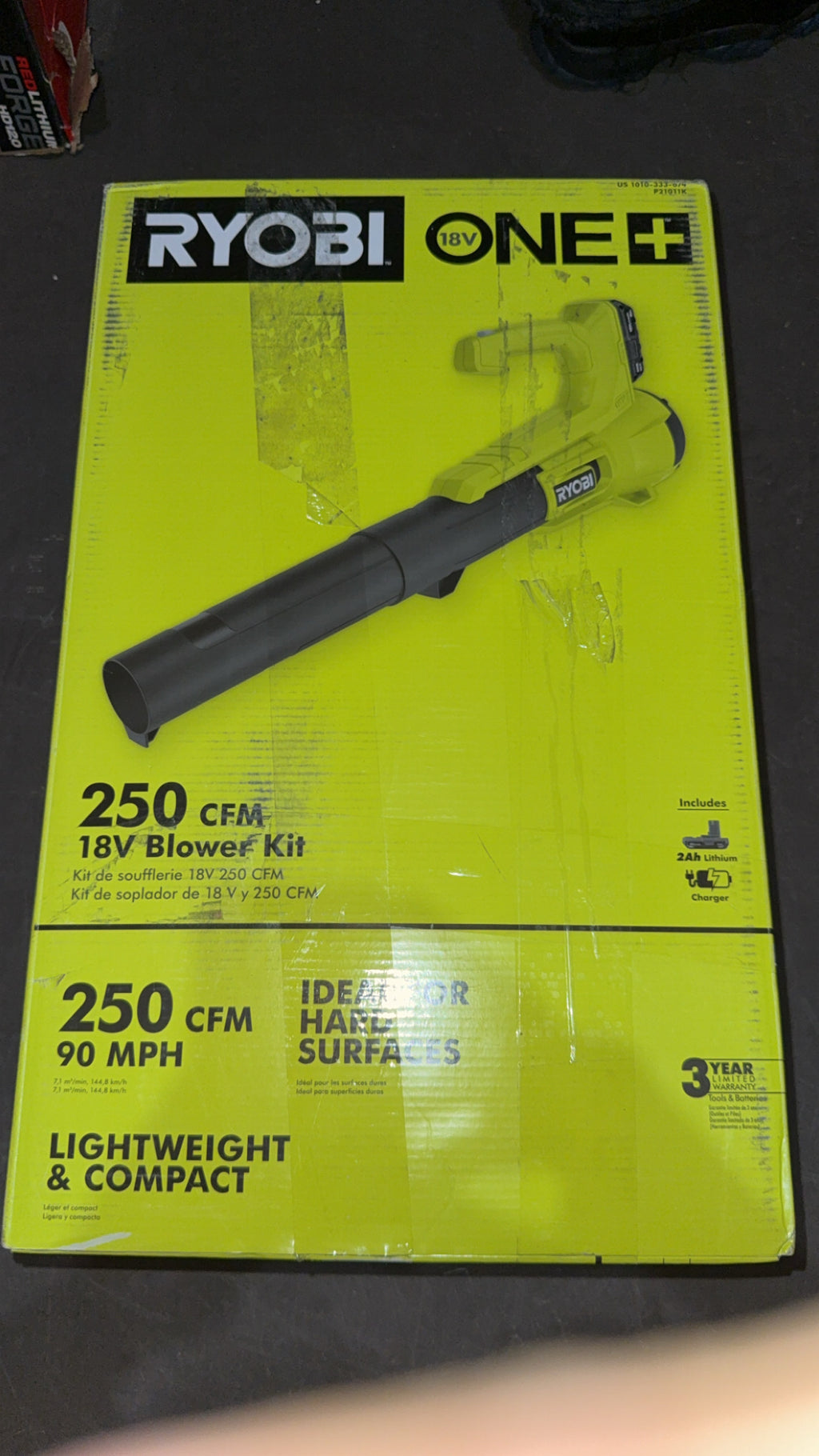 RYOBI 18V 250 CFM Blower Kit